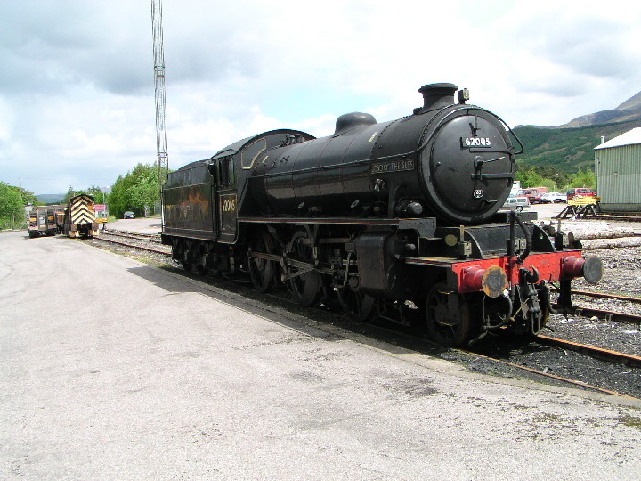 K1 62005 stands in Fort William yard 2005 