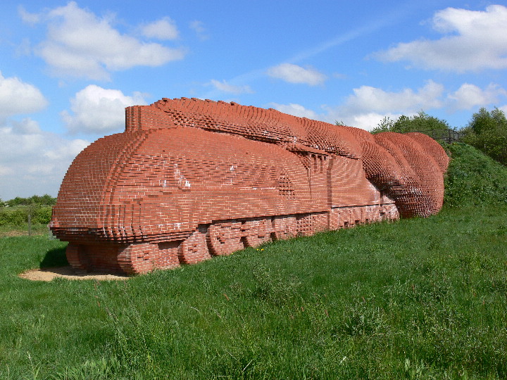 Not a real train but you have to admire it.