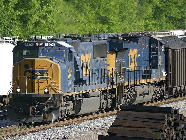 CSX 4574 In Cartersville, GA.