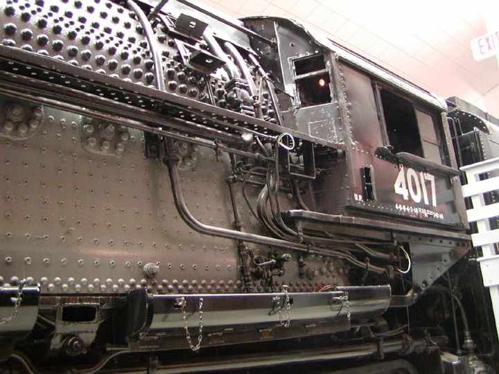Cab and firebox of 4-8-8-4 Big Boy no. 4017