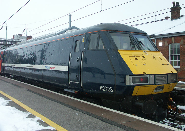 82223, Mark 4 DVT at Grantham station
