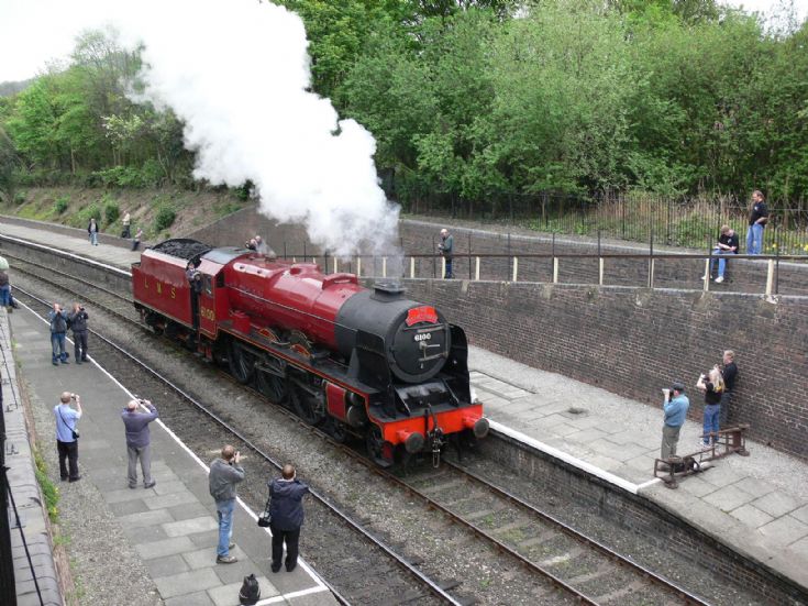 LMS Royal Scot class head (4)6100. At the Steel, Steam and Stars 2 Gala at 