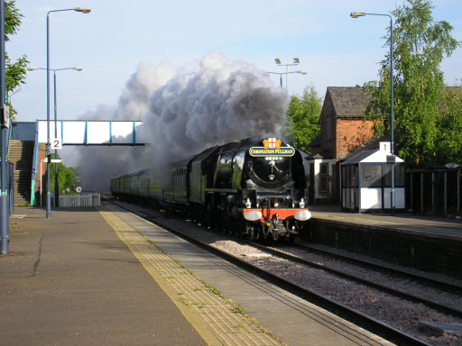 Dutchess of Sutherland passing Spondon Station