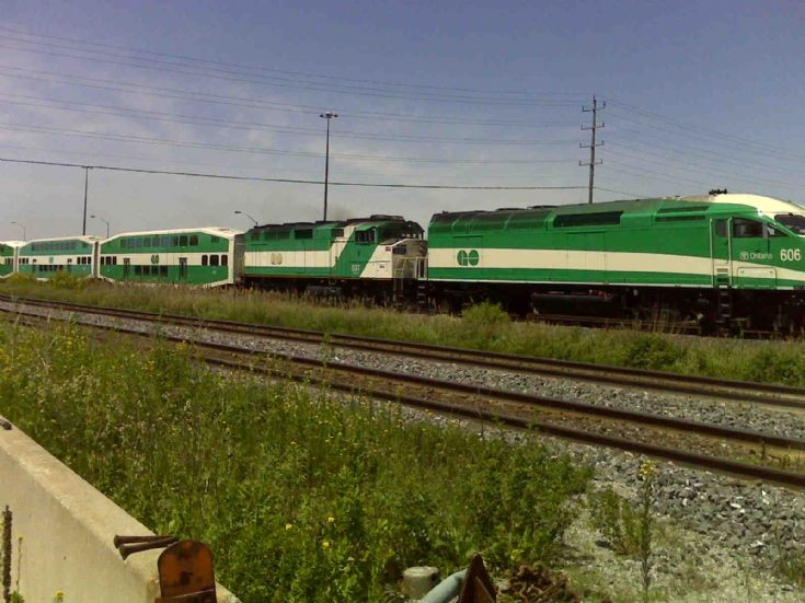 Go Train eastbound to Oshawa