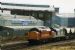 Two diesel locs in tandem pulling freight